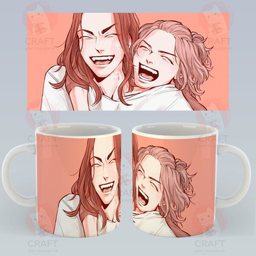 Кружка "Токийские мстители - Кейске Баджи и Майки"