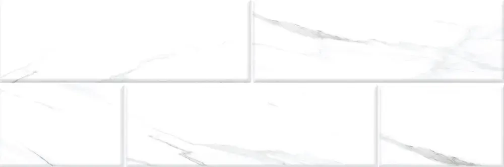 Настенная плитка Alma Ceramica TWU11NYK010 New York 60x20 белая глянцевая под камень