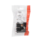 Розетка TV-FM-SAT модульная, "Avanti", "Черный матовый", 2 модуля