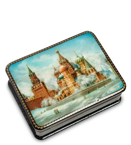ШК-19/10-C Шкатулка в технике декупаж «Москва» (10х8х3,5)