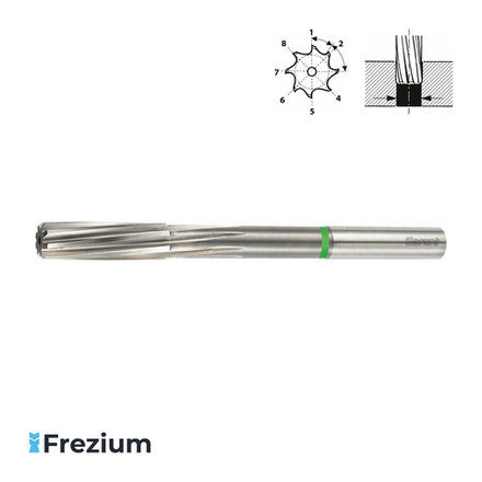 Развёртка твердосплавная по металлу "Garant" (4,65x6x21x80 Z6; 164345)