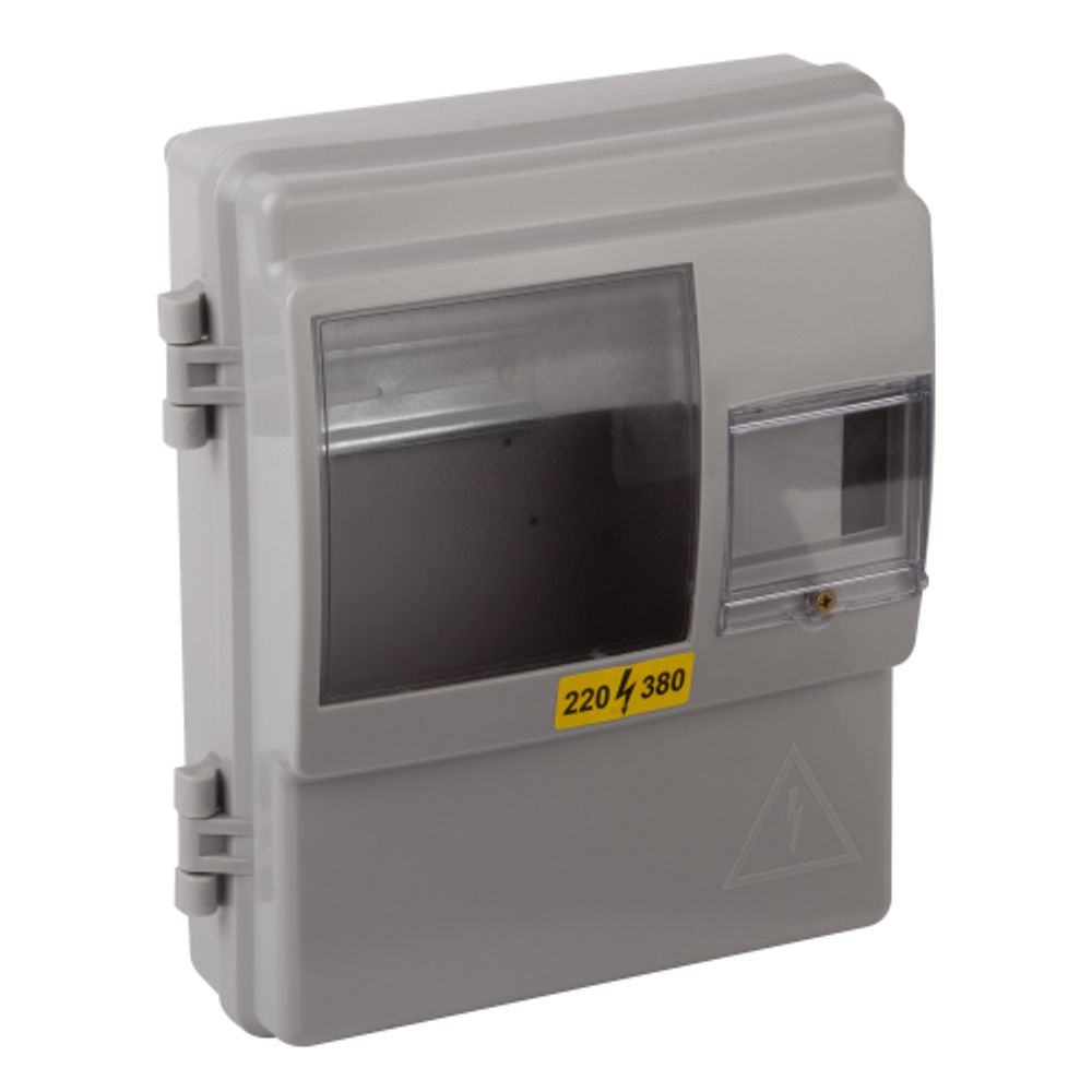 Корпус пластиковый навесной ЭРА ЩУРн-П 1/4 (КДЕ-1) (290х240х110) IP54 серый | Корпуса пластиковые учетно-распределительные