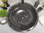 Раковина из мрамора Bowl Black Medium BM-60259 45*45*15