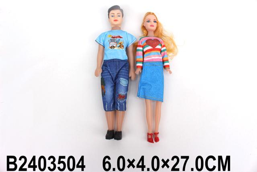 Кукла тип Модель на шарнирах с мужем, пакет V22-9