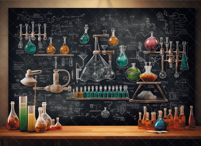 КАБИНЕТ ХИМИИ №1 фон неопреновый