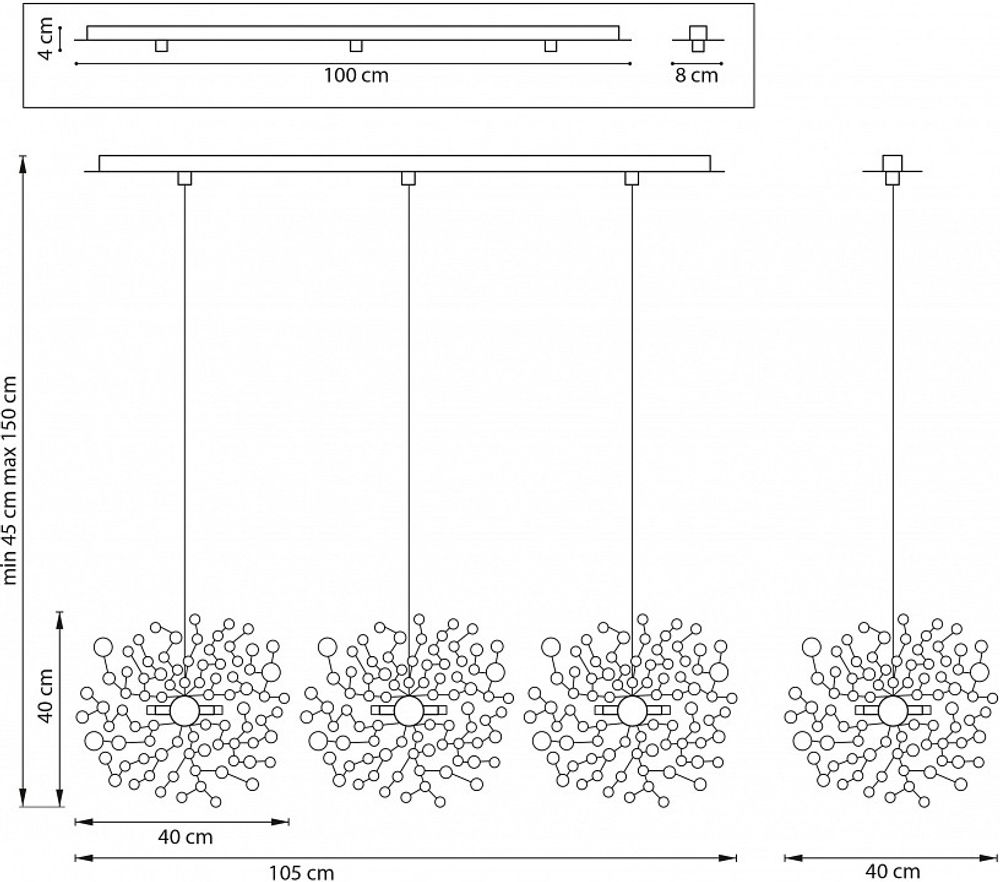 Подвесной светильник Lightstar Extra L3PL721134