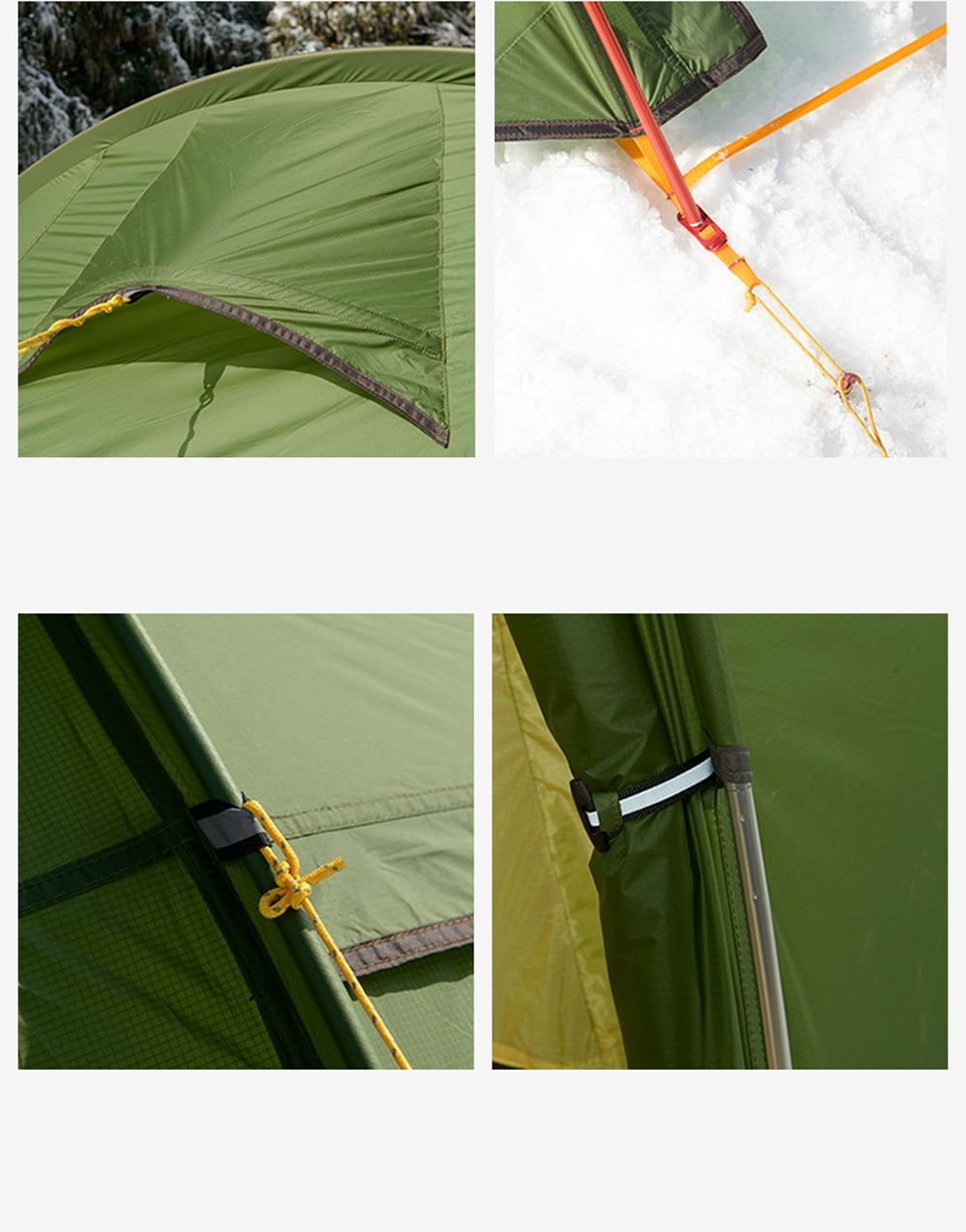 Палатка туристическая 2-местная Naturehike Opalus NH17L001-L, 20D, зеленый, 6976023924781