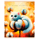 Тетрадь общая BG "Котики", А5, 48 листов в клетку, на скрепке