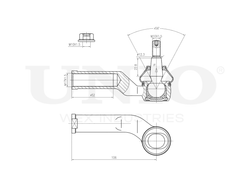 Наконечник рулевой правый UNIO SSP-10023