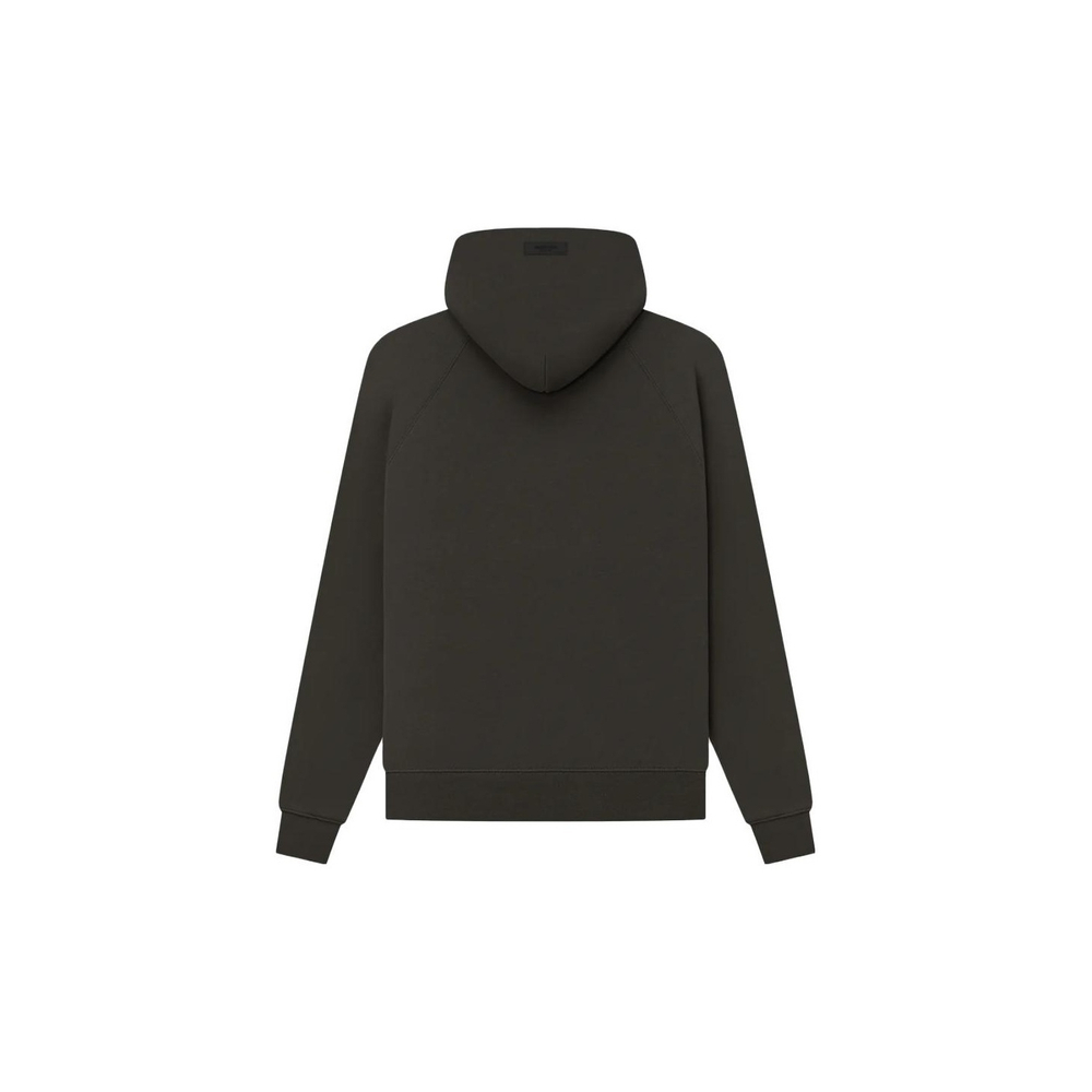 Худи Fear of God Essentials Hoodie Off Black Logo, FOG-SS23-006