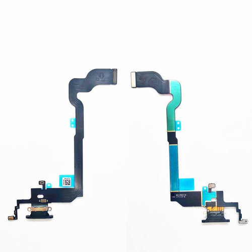 Шлейф для Apple iPhone X на системный разъем + микрофон Черный