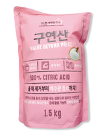 [MUKUNGHWA] Чистящее средство ЛИМОННАЯ КИСЛОТА (Good Detergent Laboratory) Citric Acid, 1.5кг