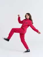 Комбинезон с карманами "Фуксия" утепленный 7+