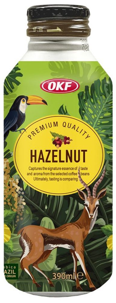 Кофейный напиток OKF Hazelnut &quot;Лесной Орех&quot; 0.39 - банка