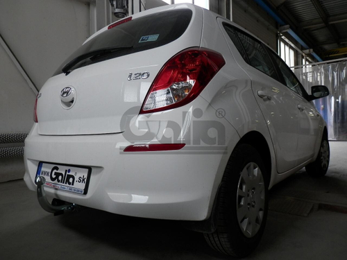 Оцинкованный фаркоп на Hyundai i20 2008-2014 (без электрики), Galia H080A