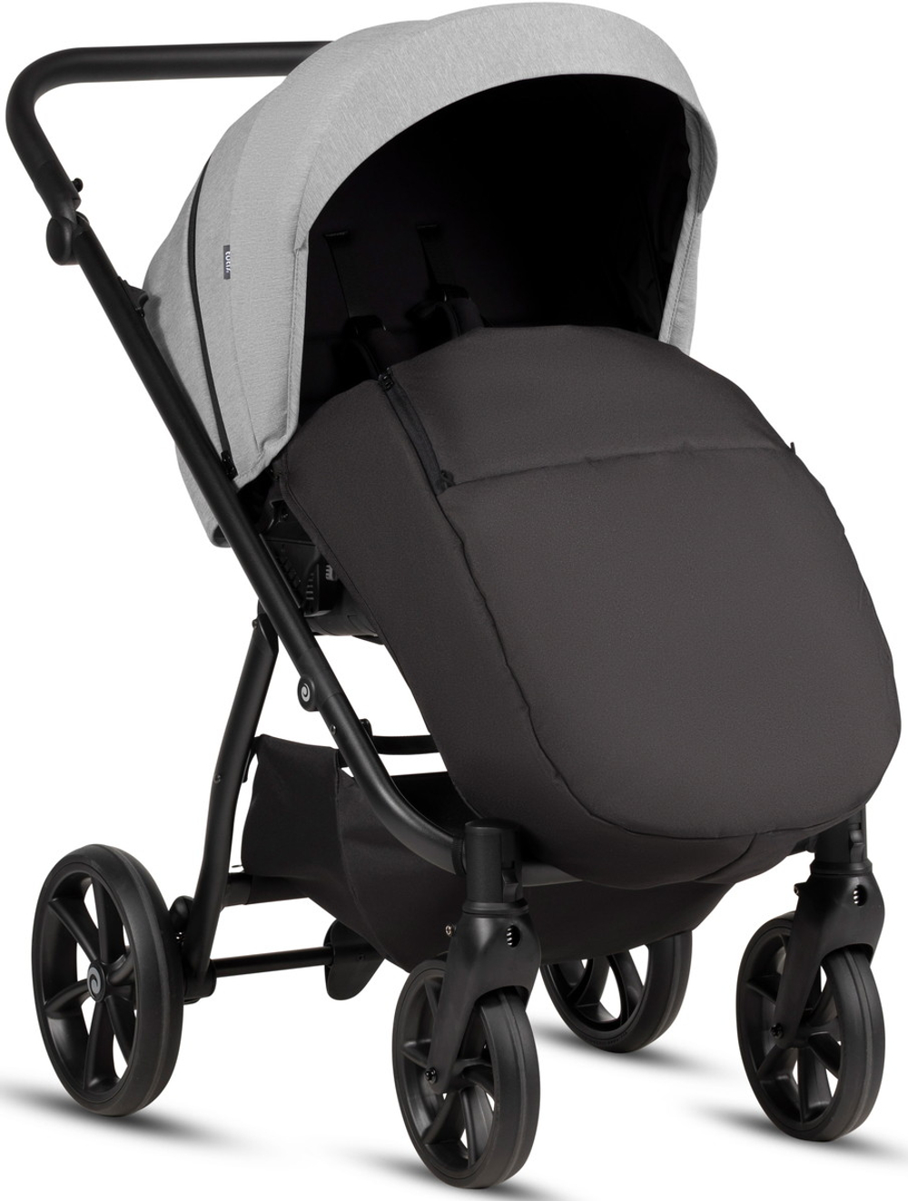 Детская коляска Tutis Leo 3 Plus 4 в 1 с автокреслом Beno Black и базой 1582068 Warm Grey