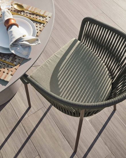 Стул Yanet из зеленой веревки Испания La Forma