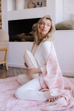 Плед 200x210 Sofi De MarkO Моана цвета чайной розы