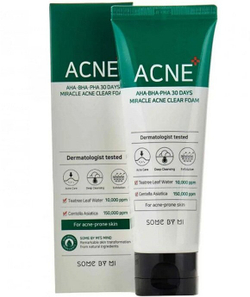 Some By Mi очищающая пенка AHA-BHA-PHA 30 days miracle acne, 100 мл, 120 г
