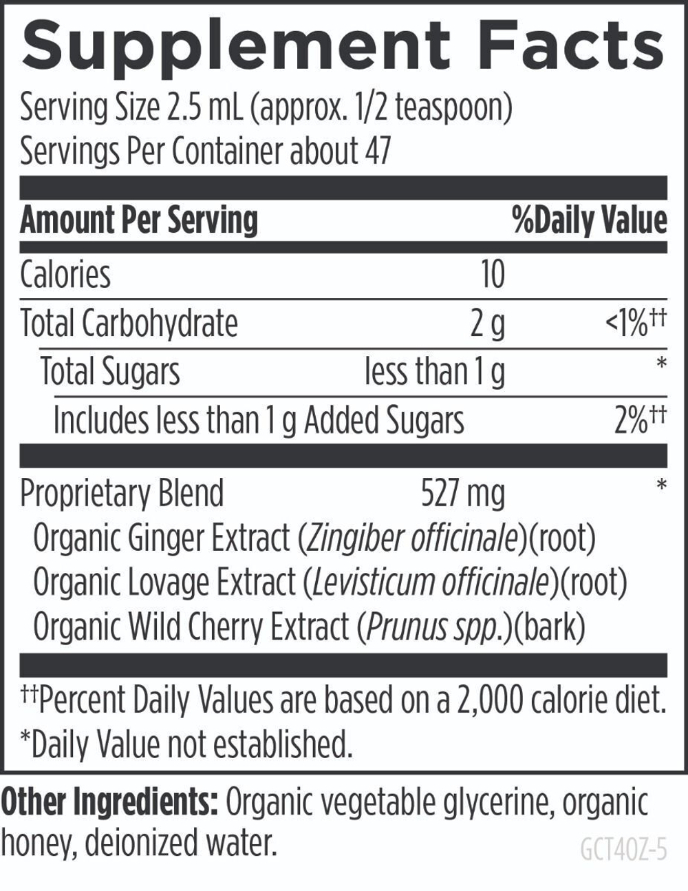 Designs For Health - Ginger-Tussin™ Organic Syrup - 118 ml