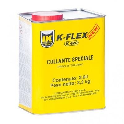 Клей K-FLEX K 420 для покрытий AL CLAD, IC CLAD SR, IC CLAD BK и IN CLAD.