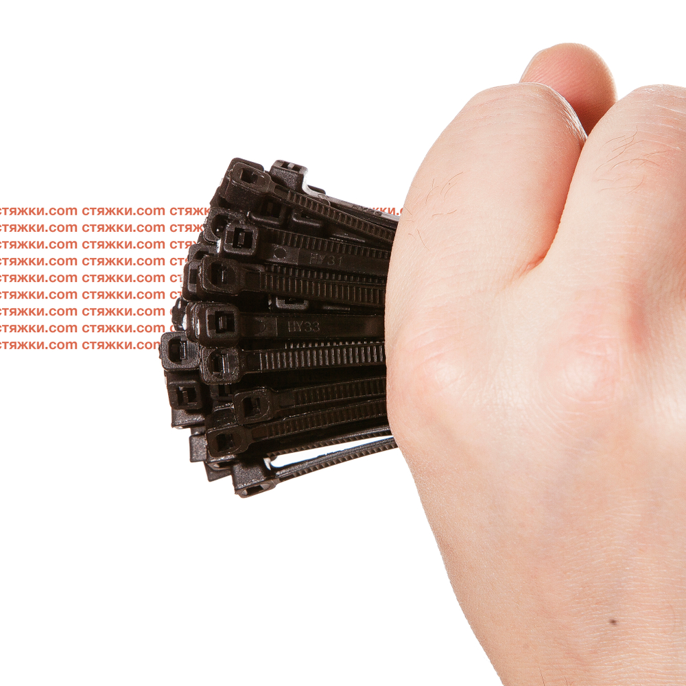 4*150 (3,6*150 мм) черные - 100 шт, Хомуты кабельные морозостойкие Арктик