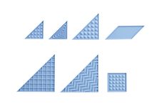 Танграм тактильный (7 дет. Эко-пластик) Набор с карточками