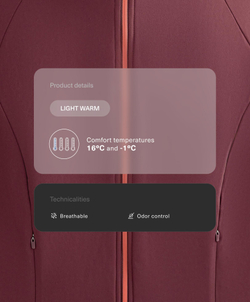 Oysho Легкая и теплая высокотехнологичная куртка, гранатовый