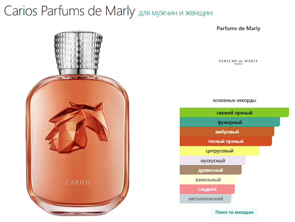 Carios Parfums de Marly (duty free парфюмерия)