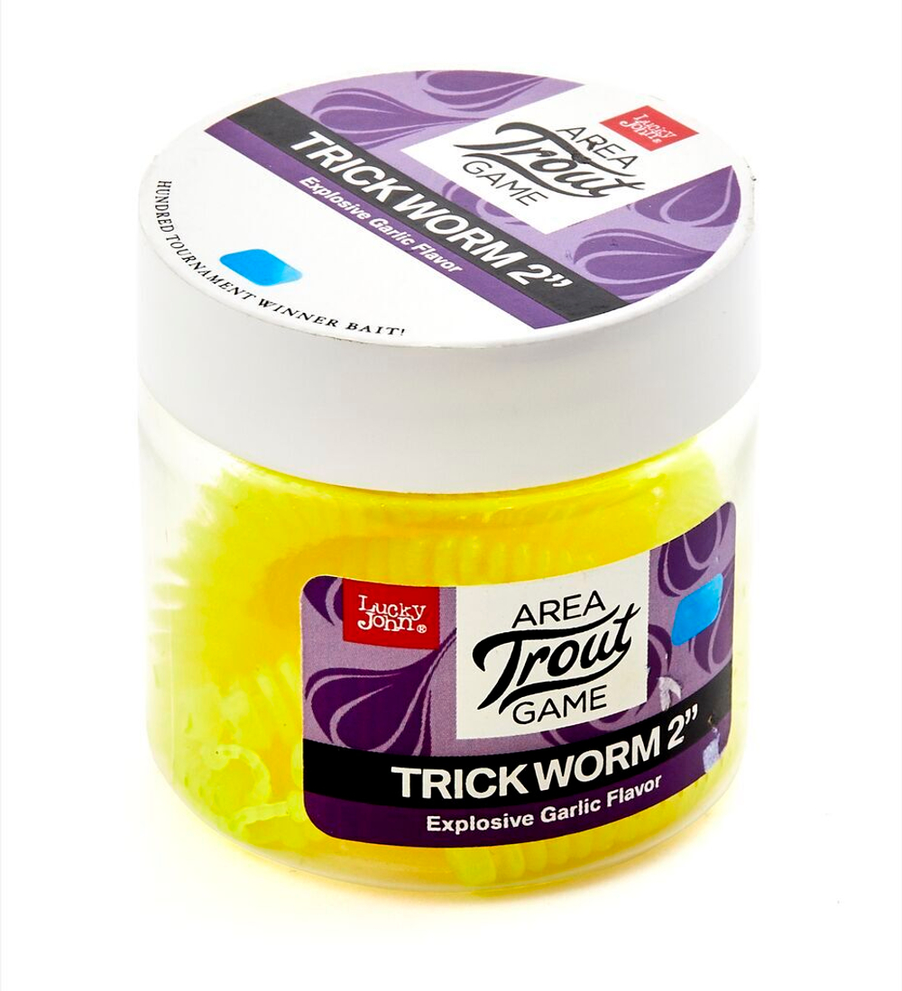 Слаги съедобные искусственные LJ Pro Series TRICKWORM 2,5in (06.35)/F05 7шт.