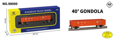Грузовой Вагон Ho-Open Wagon для Железной дороги HanFly Metal Model Train, 1 состав - HF98000 , полностью совместим c любой серией HO 1:87 , Возрастные ограничения от 14+