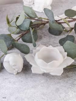 Набор статуэтка слоника и подсвечник лотос