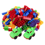 Пластмассовый игрушечный набор " Конструктор 200 деталей", пакет