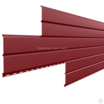 Сайдинг металлический L -Брус Norman MP ПЭ- RALL 3011 Красно-коричневый-, 0.5мм