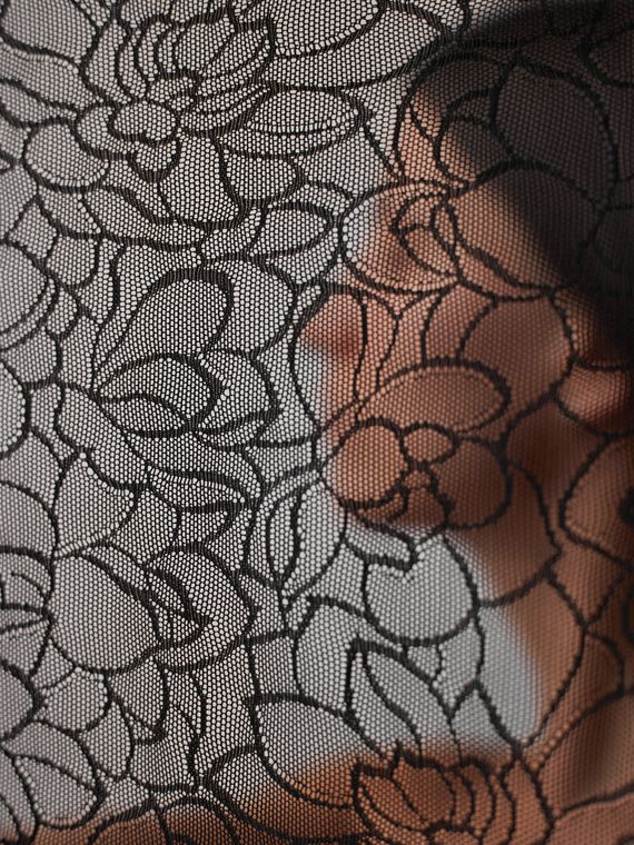 Сетка эластичная Цветок Лотоса оптом, черный 170