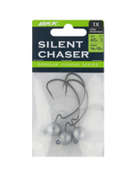 Джиг-головка для рыбалки BKK на офсетном крючке Silent Chaser - 1X - EWG Round Head, размер крючка 3/0, вес 14г, 3 шт.