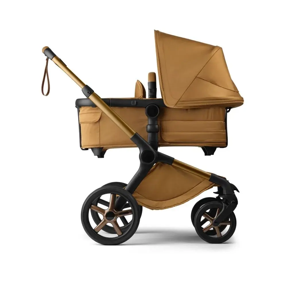 Коляска 2 в 1 Bugaboo Fox 5 Complete Noir Limited Edition Amber Glow