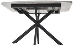 Стол АРИЗОНА 130 БЕТОН ЧИКАГО СВ.СЕРЫЙ / Черный каркас М-City