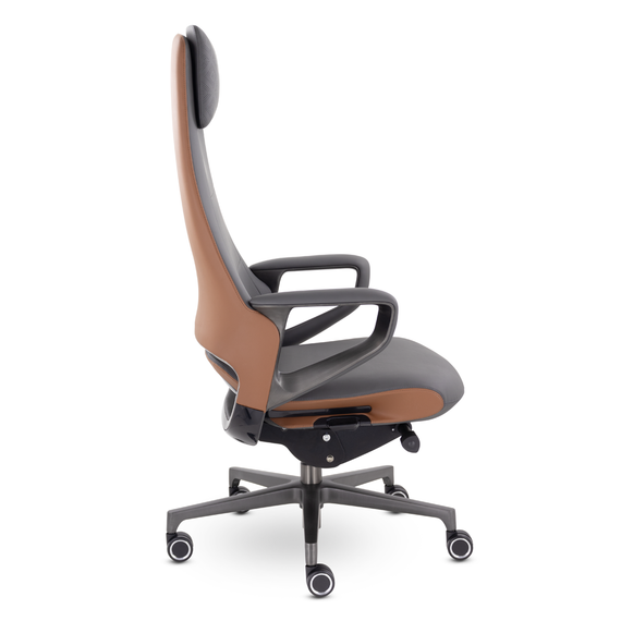 Кресло EPIK A-001-MB 171-172 (темно-серый/ коричневый)