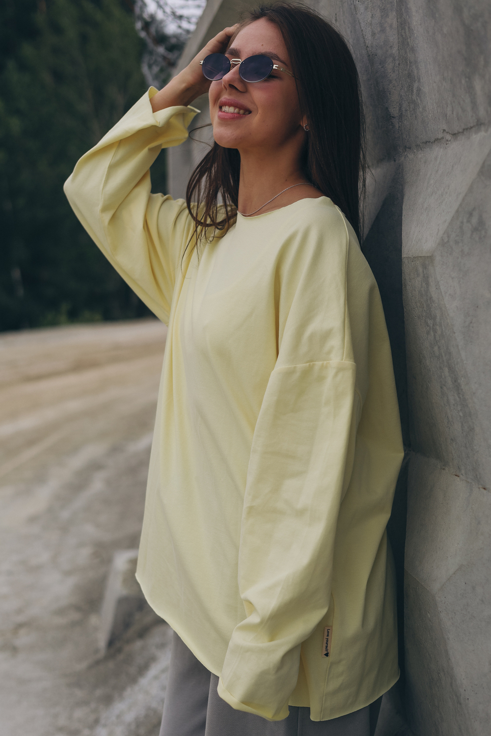 Лонгслив базовый Oversize