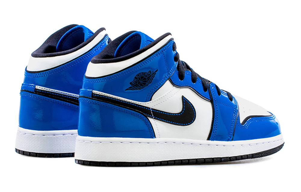 Jordan 1 Mid Signal Blue GS