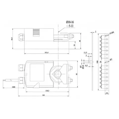 Электропривод NM 24A-SR-10 реверсивный