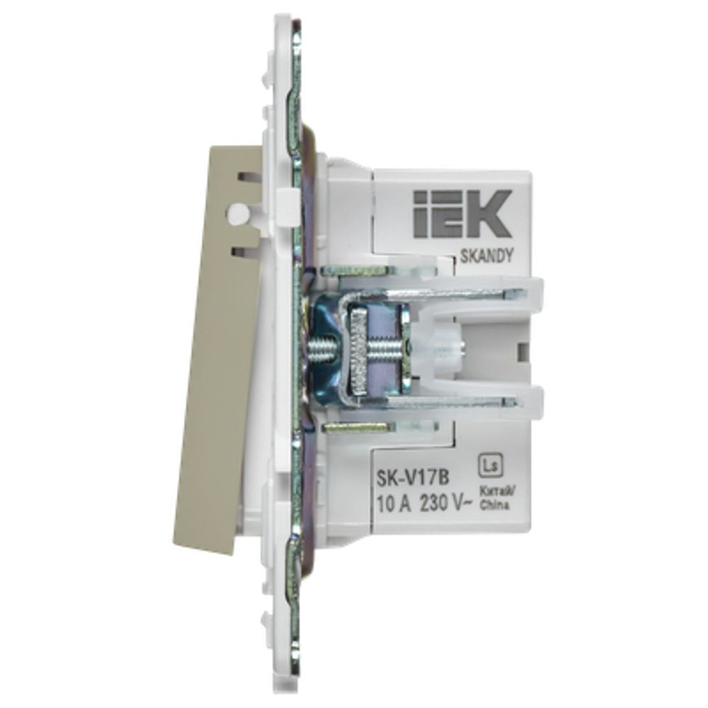 SKANDY Кнопка звонка с индикацией для отелей 10А SK-V17B бежевый IEK