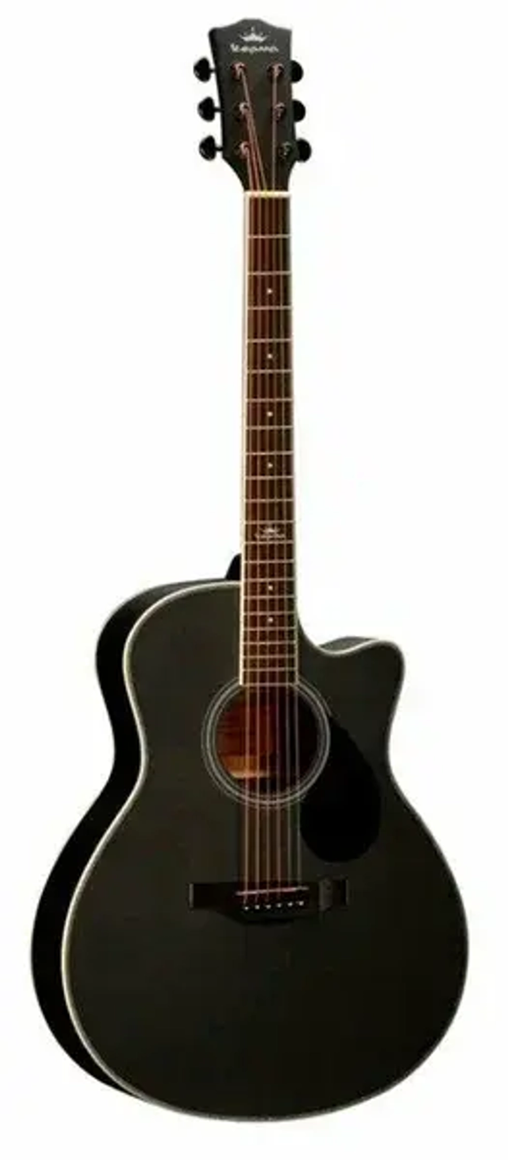 KEPMA A1C Glossy Black акустическая гитара. Grand Auditorium. Топ:Шпон ситхинской ели/ Ель Энгельмана. Обечайка и задняя дека: Шпон даммара/Сапеле. Гриф: Нато/Окуме. Цвет: черный, лак.