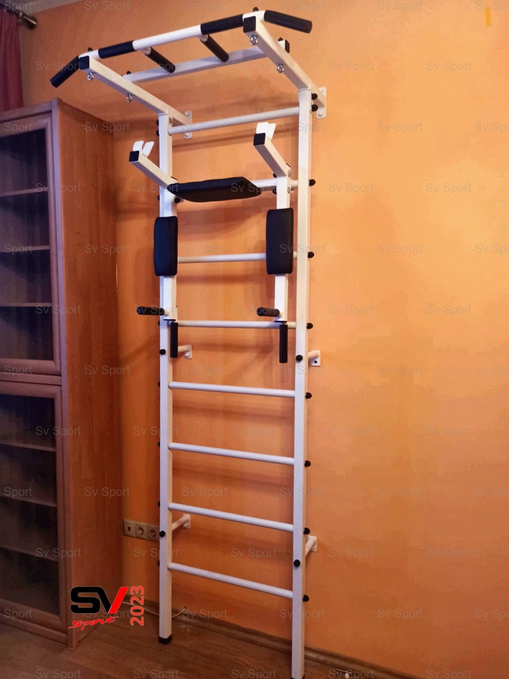 Монтаж шведской стенки Sv Sport в бетонные, кирпичные стены