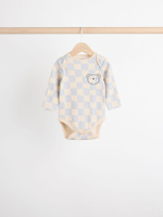 Боди с длинным рукавом для малышей Next B23-062, 3 шт., Серый, Голубой