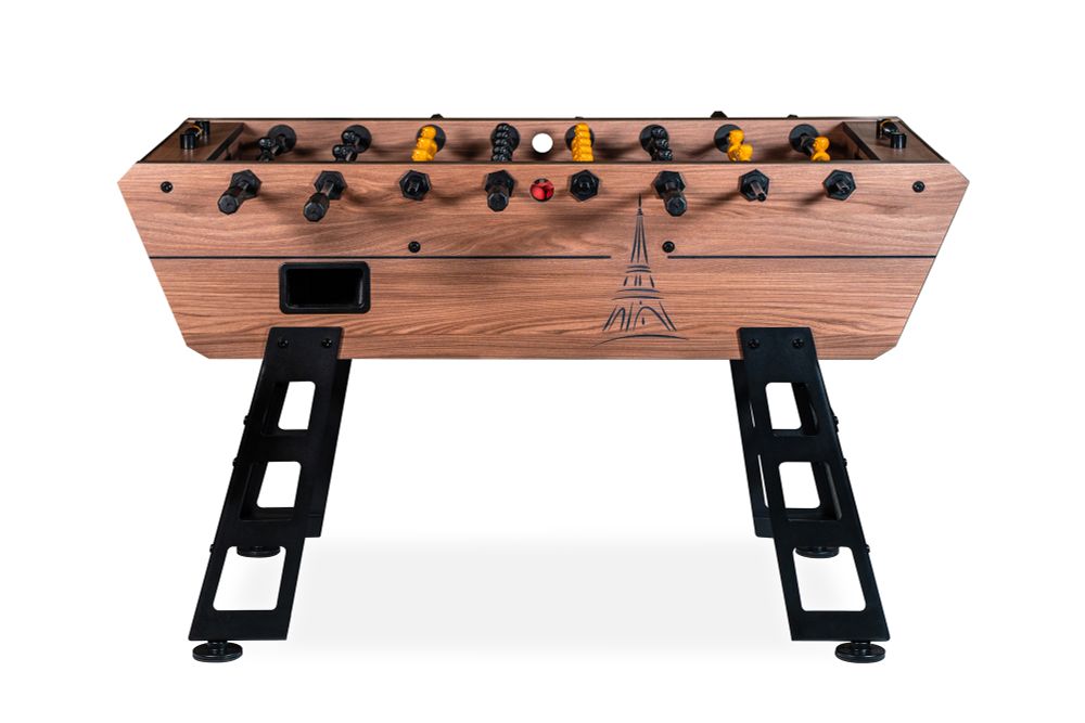 Игровой стол - футбол &quot;Eiffel&quot; (151х75,5х90см) коричнево-черный