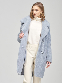 Шуба искусственная чебурашка тедди, SilverFox (арт.S1025ri016bz )