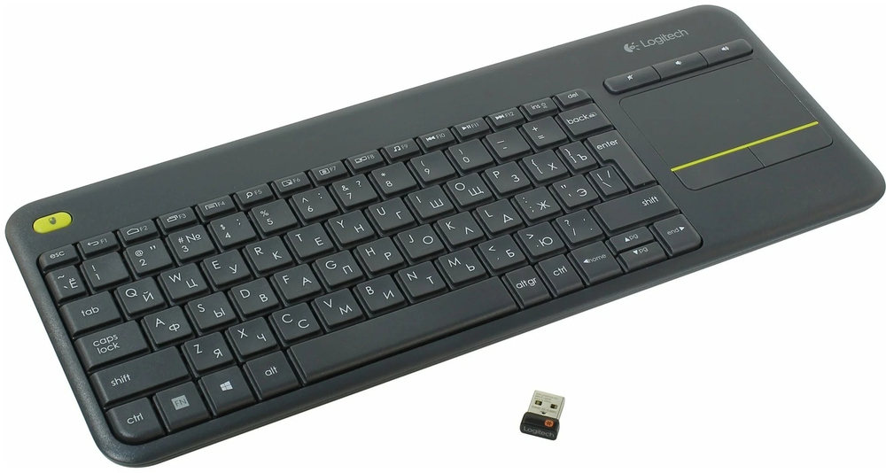 Клавиатура Logitech K400 Plus черный