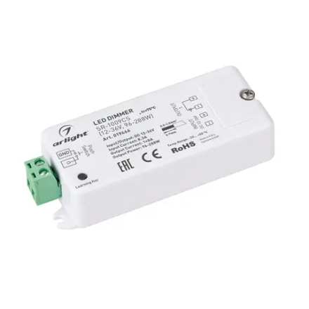 Диммер SR-1009CS (12-36V, 96-288W) (Arlight, IP20 Пластик, 3 года) 019466